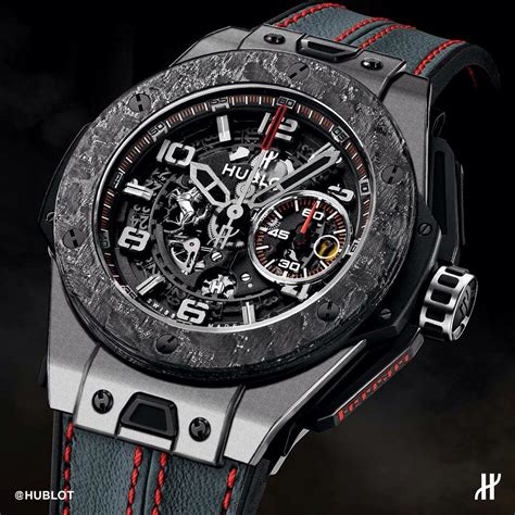 hublot ferrari carbon titanium|Hublot carbon edition.